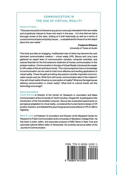 Produktbild: Communication in the Age of Virtual Reality