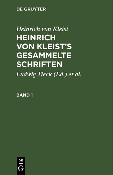 Produktbild: Heinrich von Kleist's gesammelte Schriften
