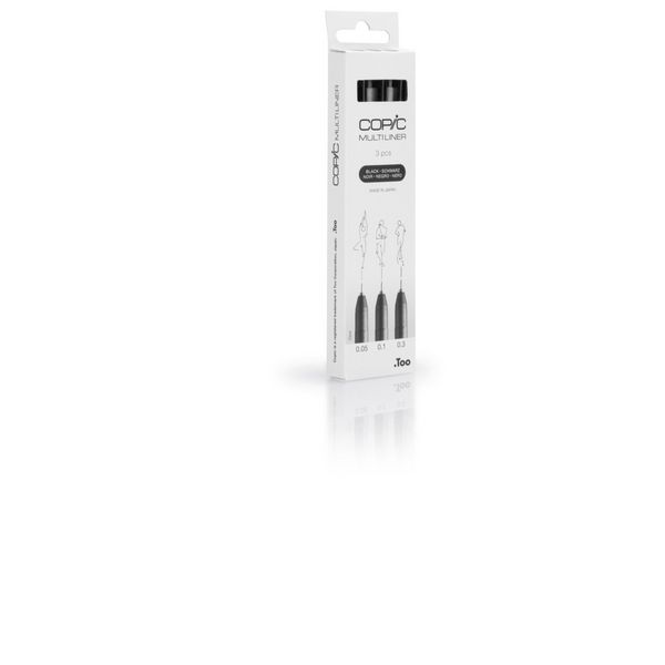 Produktbild: Copic Multiliner-Set schwarz 0.05mm/0.1mm/0.3mm 3 St&uuml;ck