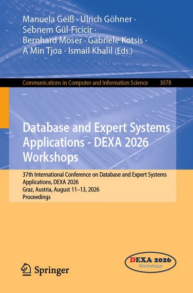 Produktbild: Database and Expert Systems Applications - DEXA 2026 Workshops