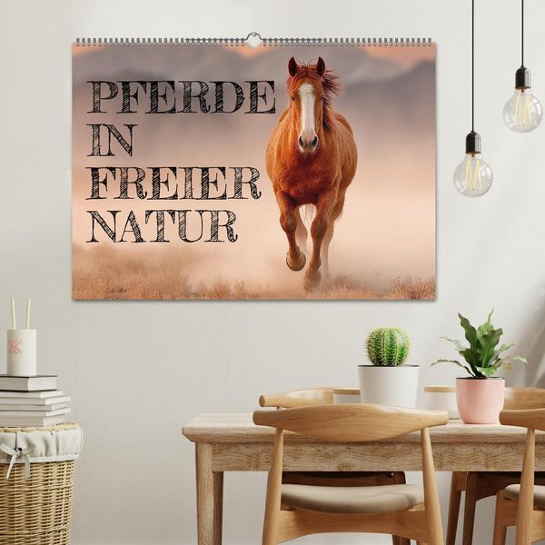 Produktbild: Pferde in freier Natur (Wandkalender 2026 DIN A2 quer), CALVENDO Monatskalender