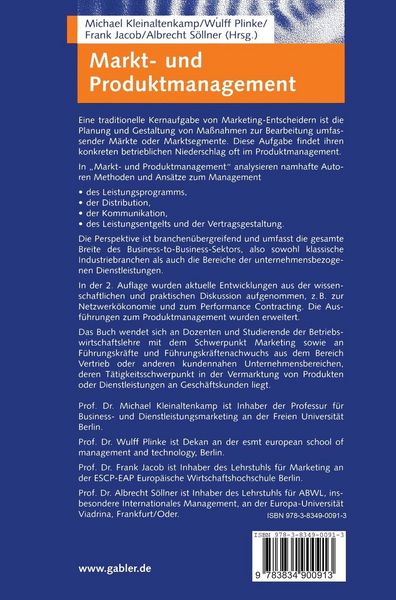 Produktbild: Markt- und Produktmanagement