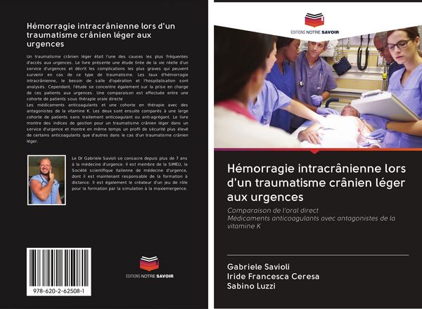 Produktbild: H&eacute;morragie intracr&acirc;nienne lors d'un traumatisme cr&acirc;nien l&eacute;ger aux urgences