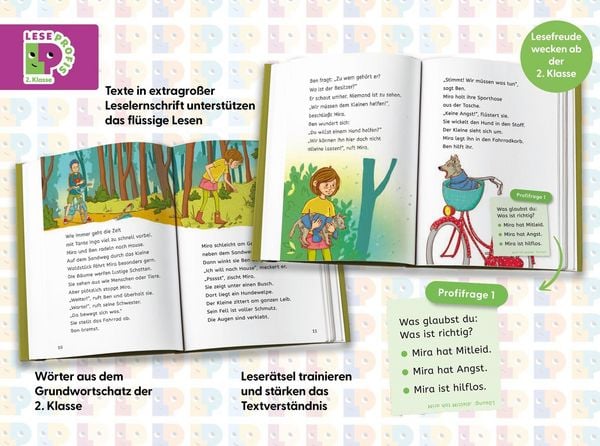 Produktbild: Leseprofis &ndash; Ein kleiner Wolf braucht Hilfe, 2. Klasse
