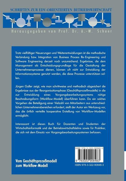 Produktbild: Vom Gesch&auml;ftsproze&szlig;modell zum Workflow-Modell