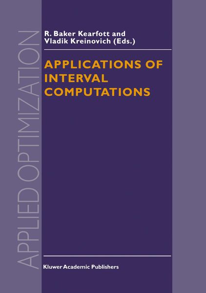Produktbild: Applications of Interval Computations