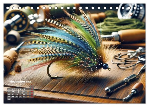 Produktbild: Die Kunst der Fliege (Tischkalender 2026 DIN A5 quer), CALVENDO Monatskalender