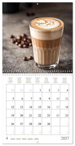 Produktbild: L'&acirc;me du caf&eacute; - Une passion au quotidien (Calendrier mural carr&eacute; 2027 30x30 cm) Calendrier double avec une page pour vos prises de notes