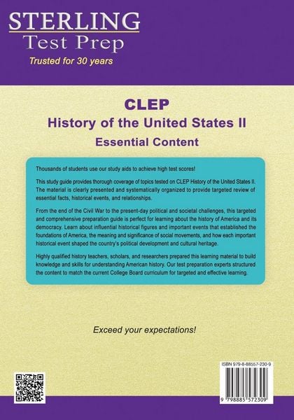 Produktbild: CLEP History of the United States II