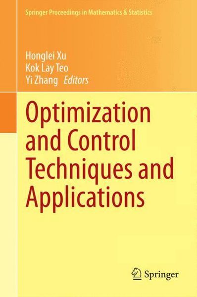Produktbild: Optimization and Control Techniques and Applications