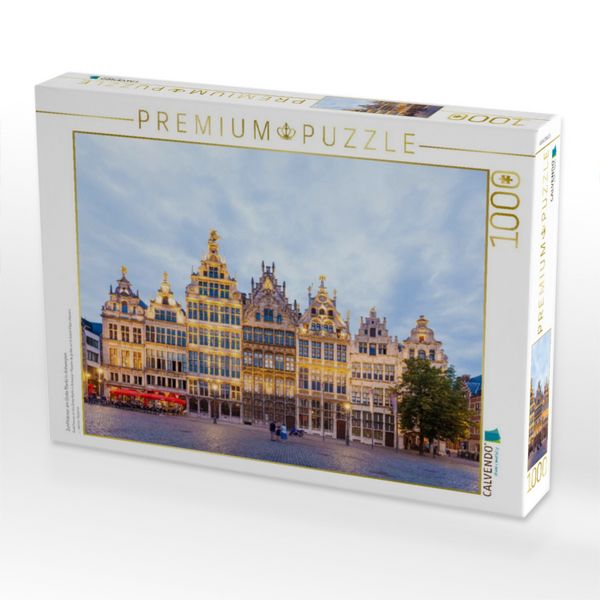 Produktbild: CALVENDO Puzzle Zunfth&auml;user am Grote Markt in Antwerpen | 1000 Teile Lege-Gr&ouml;&szlig;e 64x48cm Foto-Puzzle f&uuml;r gl&uuml;ckliche Stunden