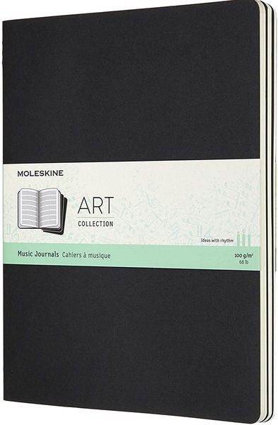 Moleskine Musik Cahier, 3er Set, Kartoneinband