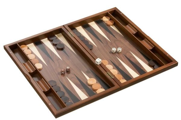 Produktbild: Schach Backgammon Dame Set, Feld 50 mm, Magnetverschluss