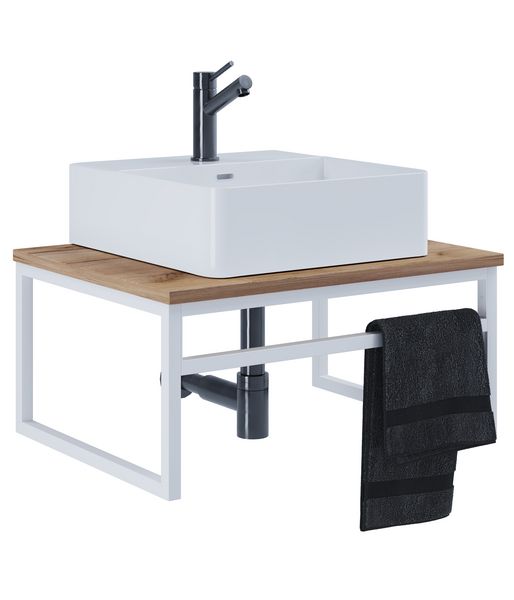Produktbild: 2-tlg. Waschplatz Waschtisch Waschbecken Bitila 60