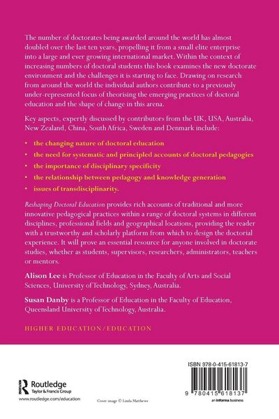 Produktbild: Reshaping Doctoral Education