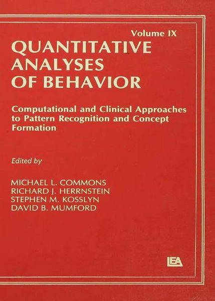Produktbild: Computational and Clinical Approaches to Pattern Recognition and Concept Formation