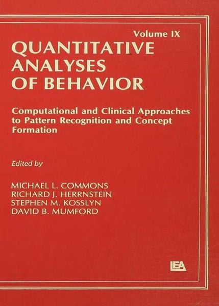 Produktbild: Computational and Clinical Approaches to Pattern Recognition and Concept Formation
