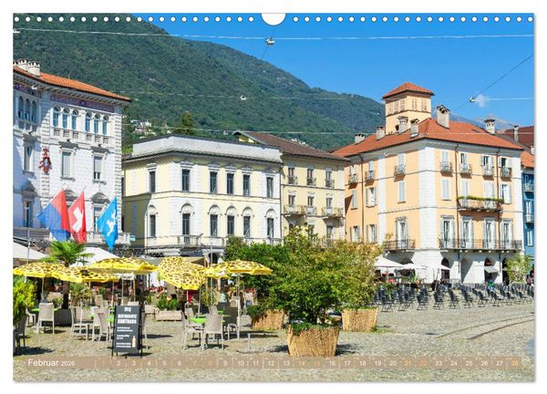 Produktbild: Wunderbares Tessin: Mediterranes Klima und italienisches Flair (Wandkalender 2026 DIN A3 quer), CALVENDO Monatskalender