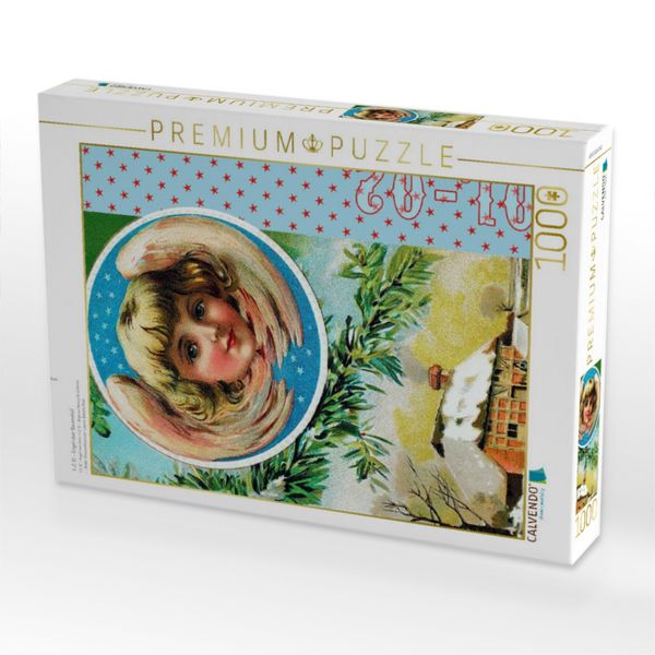 Produktbild: CALVENDO Puzzle 1.-2. 12. - Engel &uuml;ber Bauernhof | 1000 Teile Lege-Gr&ouml;&szlig;e 64x48cm Foto-Puzzle f&uuml;r gl&uuml;ckliche Stunden
