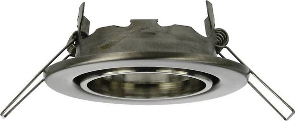 Produktbild: Heitronic 23552 DL6801 Einbauleuchte LED GU5.3 35W Edelstahl (geb&uuml;rstet)