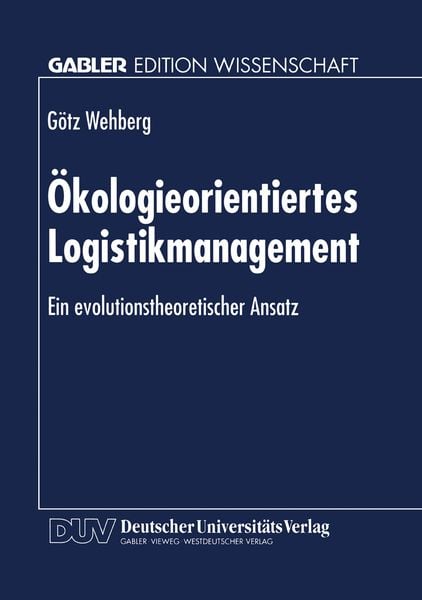 Produktbild: &Ouml;kologieorientiertes Logistikmanagement