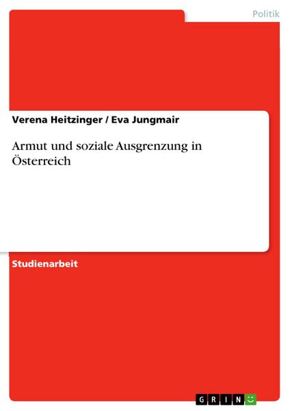 Produktbild: Armut und soziale Ausgrenzung in &Ouml;sterreich