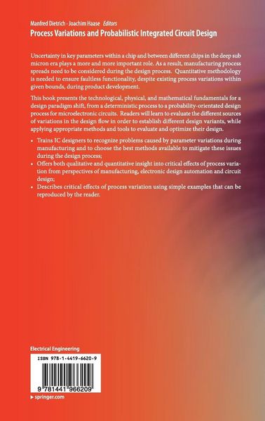 Produktbild: Process Variations and Probabilistic Integrated Circuit Design