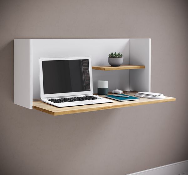 Produktbild: Holz H&auml;nge Schreibtisch Wandschreibtisch Workas