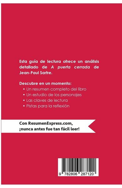Produktbild: A puerta cerrada de Jean-Paul Sartre (Gu&iacute;a de lectura)