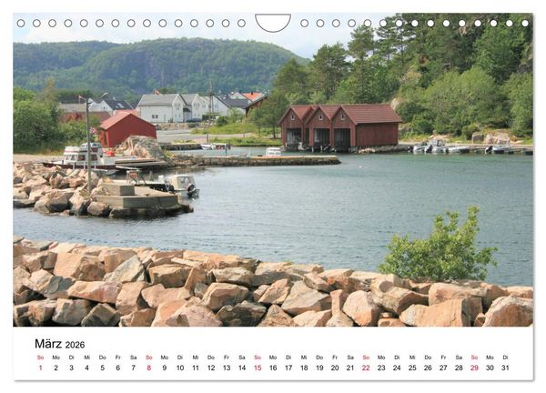 Produktbild: S&uuml;dnorwegen - von Kristiansand bis Stavanger (Wandkalender 2026 DIN A4 quer), CALVENDO Monatskalender