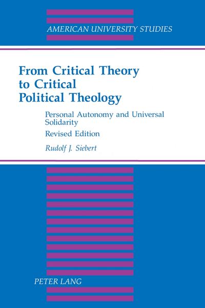 Produktbild: From Critical Theory to Critical Political Theology