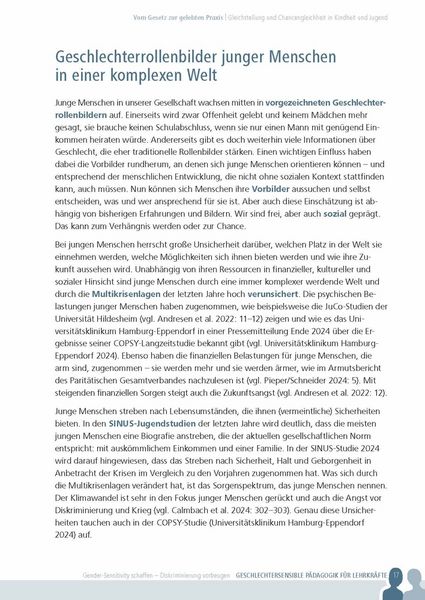 Produktbild: Geschlechtersensible P&auml;dagogik f&uuml;r Lehrkr&auml;fte