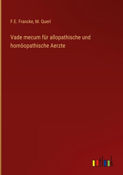 Produktbild: Vade mecum f&uuml;r allopathische und hom&ouml;opathische Aerzte
