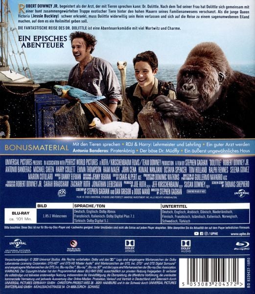 Produktbild: Die fantastische Reise des Dr. Dolittle