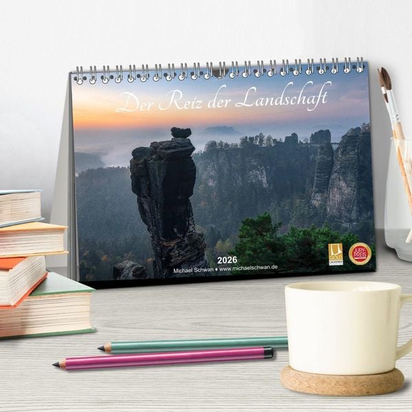 Produktbild: Der Reiz der Landschaft (Tischkalender 2026 DIN A5 quer), CALVENDO Monatskalender
