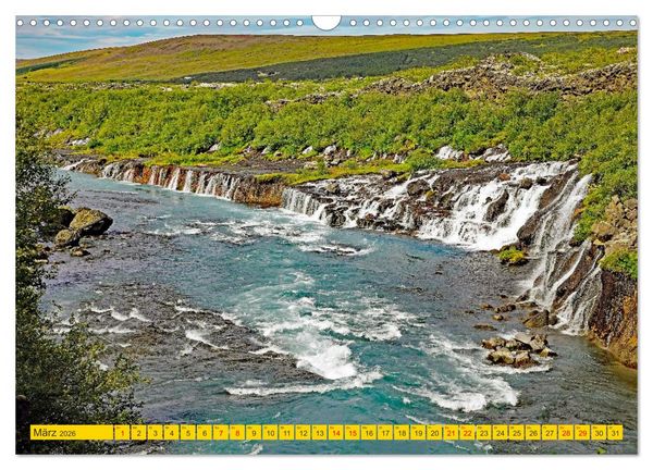Produktbild: Islands Wasserf&auml;lle (Wandkalender 2026 DIN A3 quer), CALVENDO Monatskalender