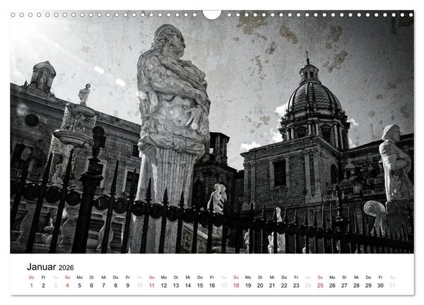 Produktbild: Silberstein portr&auml;tiert Palermo (Wandkalender 2026 DIN A3 quer), CALVENDO Monatskalender