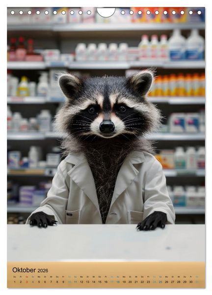 Produktbild: Der tierisch lustige Apotheker-Kalender (Wandkalender 2026 DIN A4 hoch), CALVENDO Monatskalender