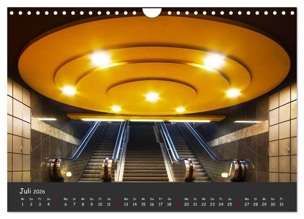 Produktbild: U-Bahn-Stationen des Westens (Wandkalender 2026 DIN A4 quer), CALVENDO Monatskalender