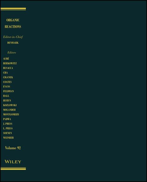 Produktbild: Organic Reactions, Volume 92