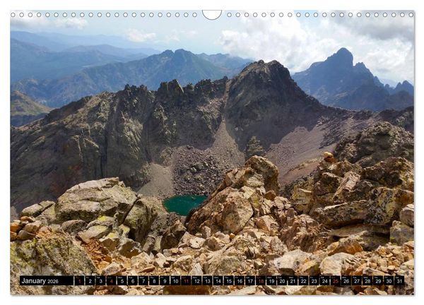 Produktbild: Corsica's wild GR20 (Wall Calendar 2026 DIN A3 landscape), CALVENDO 12 Month Wall Calendar
