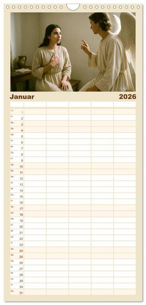 Produktbild: Familienplaner 2026 - Der Weg von drei&szlig;ig Jahren mit 5 Spalten (Wandkalender, 21 x 45 cm) CALVENDO