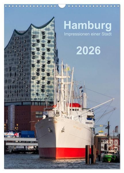 Hamburg - Impressionen einer Stadt (Wandkalender 2026 DIN A3 hoch), CALVENDO Monatskalender