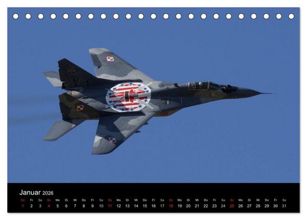 Produktbild: Milit&auml;rflugzeuge 2026 (Tischkalender 2026 DIN A5 quer), CALVENDO Monatskalender