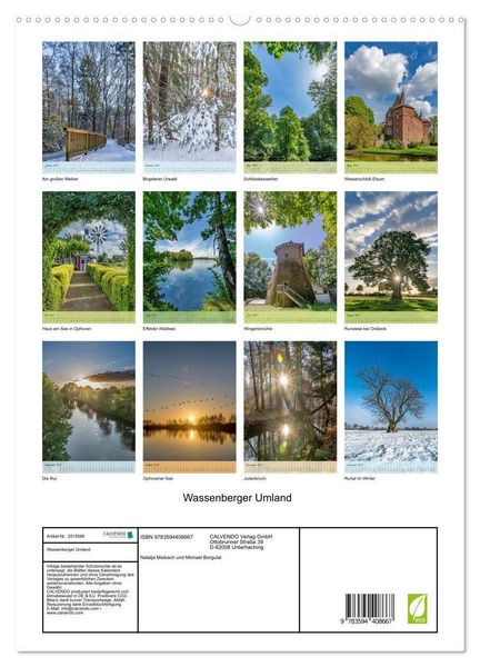 Produktbild: Wassenberger Umland (hochwertiger Premium Wandkalender 2027 DIN A2 hoch), Kunstdruck in Hochglanz