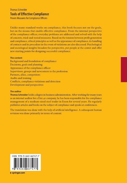 Produktbild: Tools of Effective Compliance
