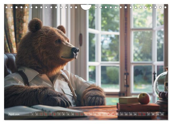 Produktbild: B&auml;ren im B&uuml;ro (Wandkalender 2026 DIN A4 quer), CALVENDO Monatskalender