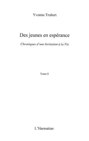 Produktbild: Des jeunes en esperance - chroniques d'u