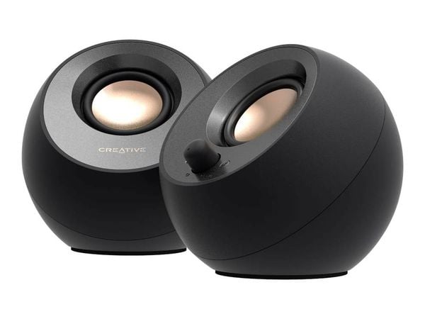 Produktbild: CREATIVE Pebble V3 2.0 Lautsprecher, Bluetooth 5.0, USB Audio, schwarz