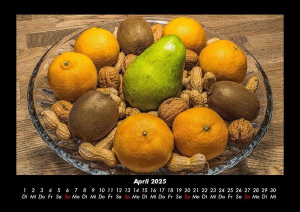 Produktbild: Obstkalender 2025 Fotokalender DIN A3